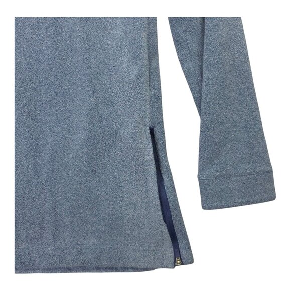 Nike Dri-FIT Sweater Jacket Womens L Cowl Neck Pullover Fleece Side Zip Pockets - Picture 2 of 16